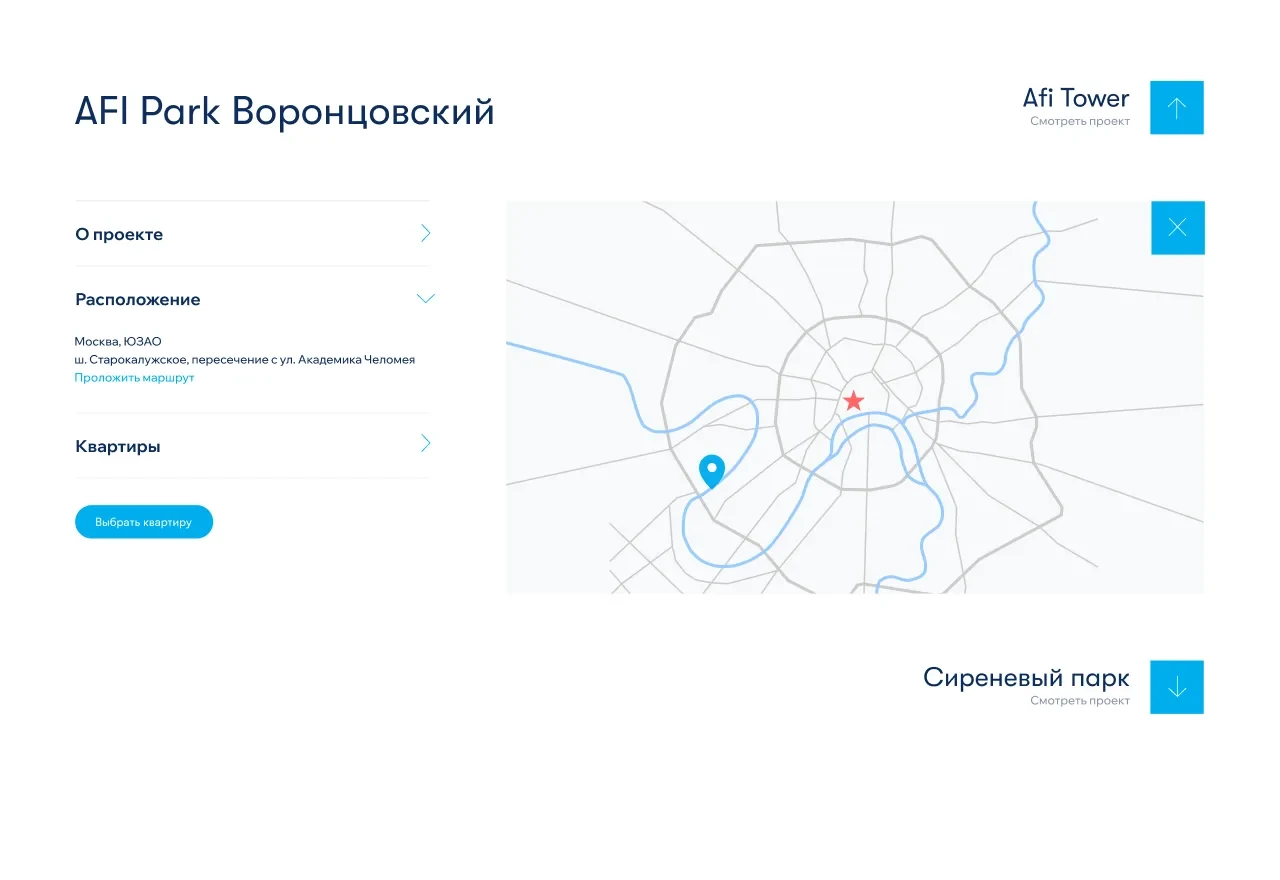Экраны проекта AFI Development — AFI Development