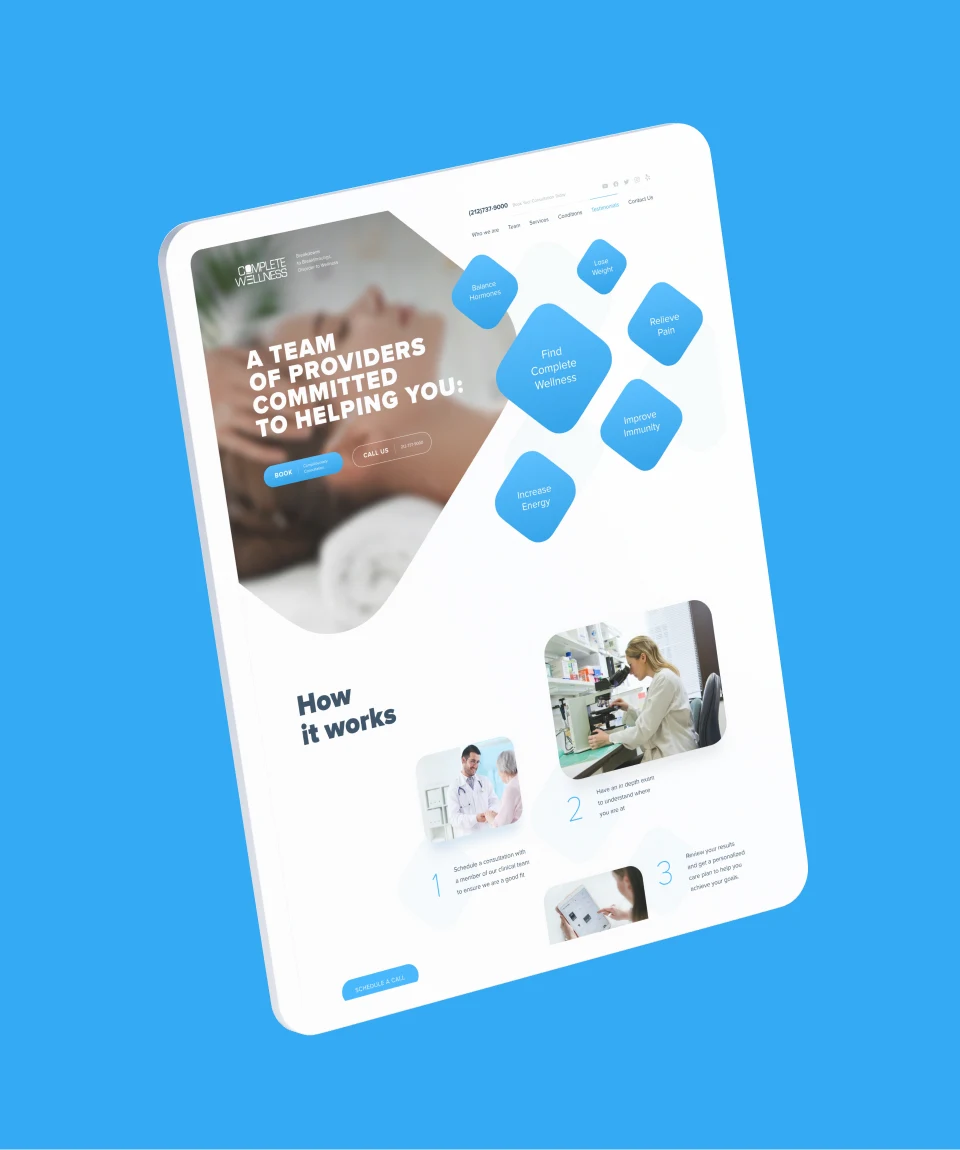 Complete Wellness — превью проекта mayorov team